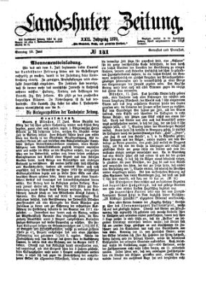 Landshuter Zeitung Sonntag 19. Juni 1870