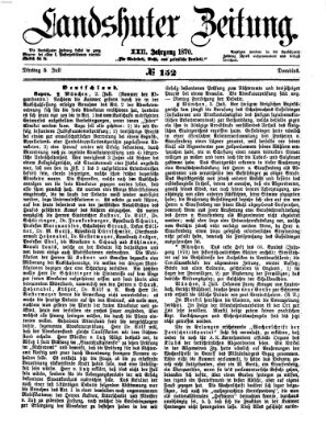 Landshuter Zeitung Dienstag 5. Juli 1870