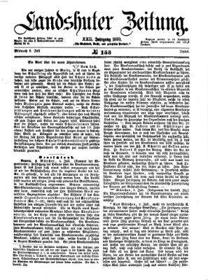 Landshuter Zeitung Mittwoch 6. Juli 1870