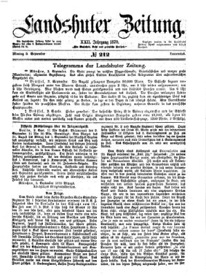 Landshuter Zeitung Montag 5. September 1870