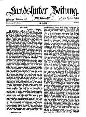 Landshuter Zeitung Donnerstag 27. Oktober 1870