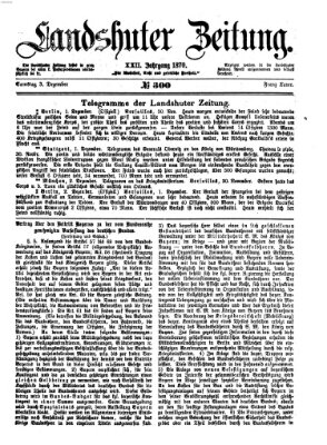 Landshuter Zeitung Samstag 3. Dezember 1870