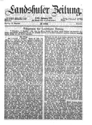 Landshuter Zeitung Montag 19. Dezember 1870