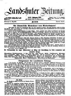 Landshuter Zeitung Mittwoch 21. Dezember 1870