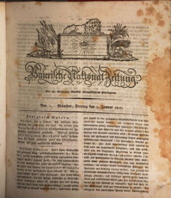 Baierische National-Zeitung Freitag 2. Januar 1807