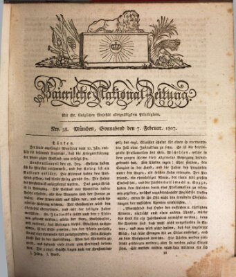 Baierische National-Zeitung Samstag 7. Februar 1807