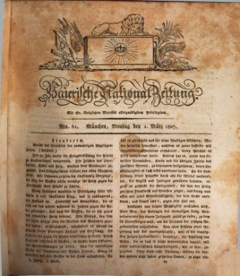 Baierische National-Zeitung Montag 2. März 1807