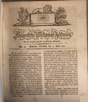 Baierische National-Zeitung Mittwoch 8. April 1807