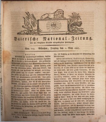 Baierische National-Zeitung Freitag 1. Mai 1807