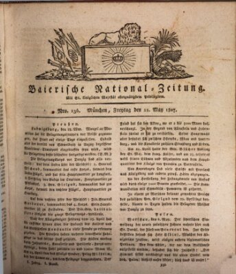 Baierische National-Zeitung Freitag 22. Mai 1807