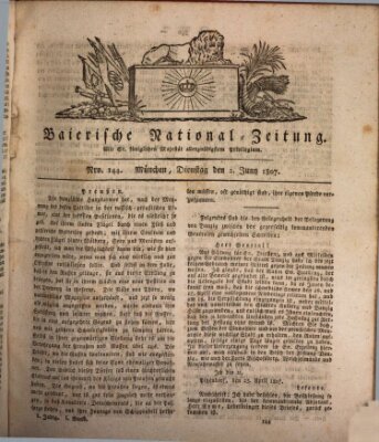 Baierische National-Zeitung Dienstag 2. Juni 1807