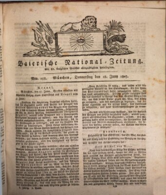 Baierische National-Zeitung Donnerstag 18. Juni 1807