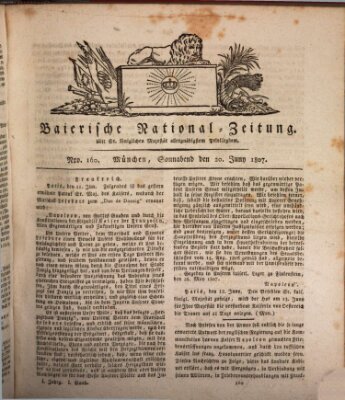 Baierische National-Zeitung Samstag 20. Juni 1807