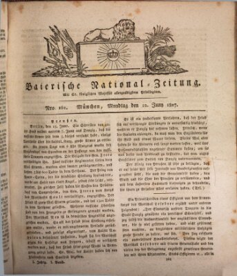 Baierische National-Zeitung Montag 22. Juni 1807