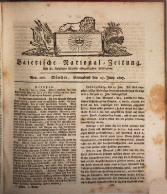 Baierische National-Zeitung Samstag 27. Juni 1807