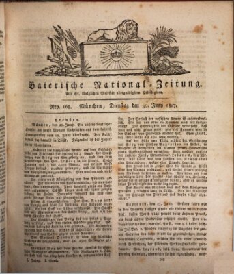 Baierische National-Zeitung Dienstag 30. Juni 1807