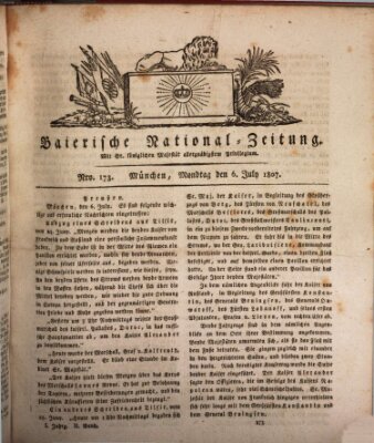 Baierische National-Zeitung Montag 6. Juli 1807