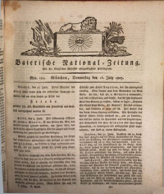 Baierische National-Zeitung Donnerstag 16. Juli 1807