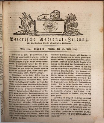 Baierische National-Zeitung Freitag 17. Juli 1807