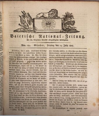 Baierische National-Zeitung Freitag 24. Juli 1807