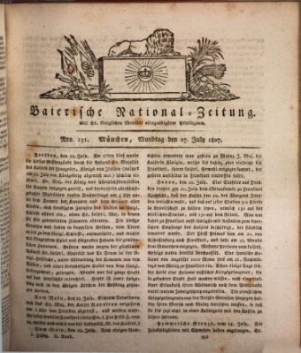 Baierische National-Zeitung Montag 27. Juli 1807