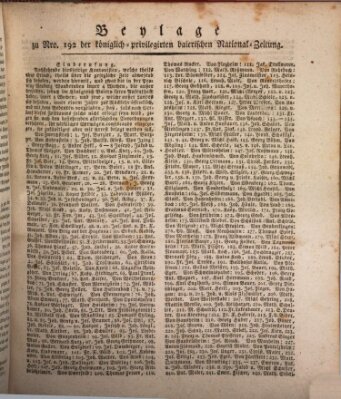 Baierische National-Zeitung Dienstag 28. Juli 1807