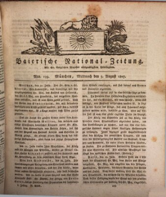 Baierische National-Zeitung Mittwoch 5. August 1807