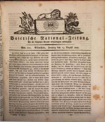 Baierische National-Zeitung Freitag 14. August 1807