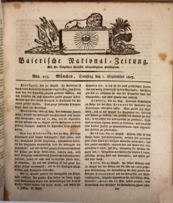 Baierische National-Zeitung Dienstag 1. September 1807