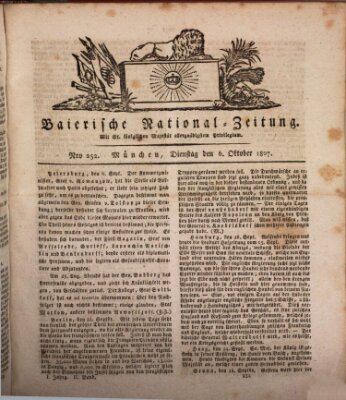 Baierische National-Zeitung Dienstag 6. Oktober 1807