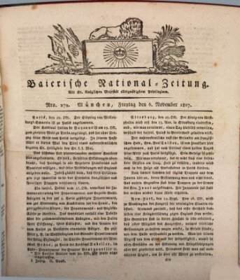 Baierische National-Zeitung Freitag 6. November 1807