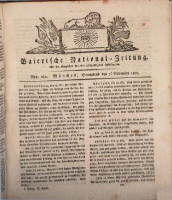 Baierische National-Zeitung Samstag 7. November 1807