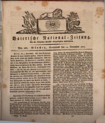 Baierische National-Zeitung Samstag 14. November 1807