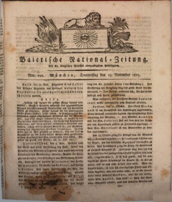 Baierische National-Zeitung Donnerstag 19. November 1807