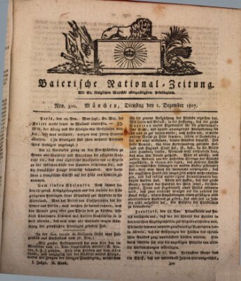 Baierische National-Zeitung Dienstag 1. Dezember 1807