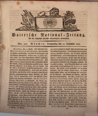 Baierische National-Zeitung Donnerstag 10. Dezember 1807