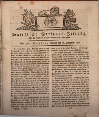 Baierische National-Zeitung Freitag 11. Dezember 1807