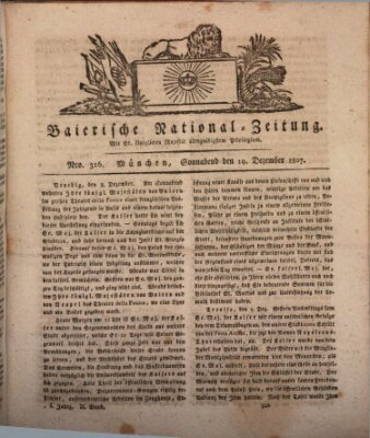 Baierische National-Zeitung Samstag 19. Dezember 1807