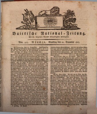 Baierische National-Zeitung Montag 21. Dezember 1807