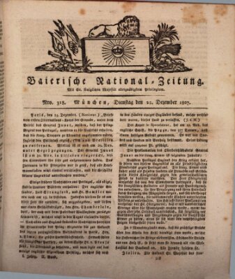 Baierische National-Zeitung Dienstag 22. Dezember 1807