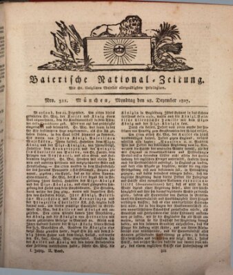 Baierische National-Zeitung Montag 28. Dezember 1807