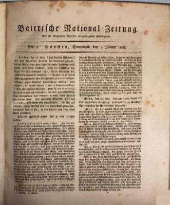 Baierische National-Zeitung Samstag 9. Januar 1808