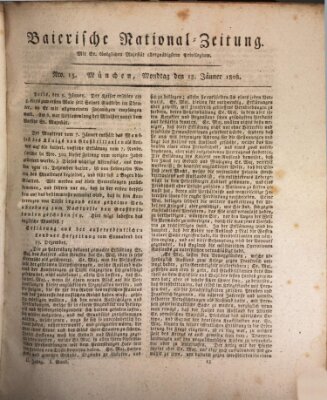 Baierische National-Zeitung Montag 18. Januar 1808