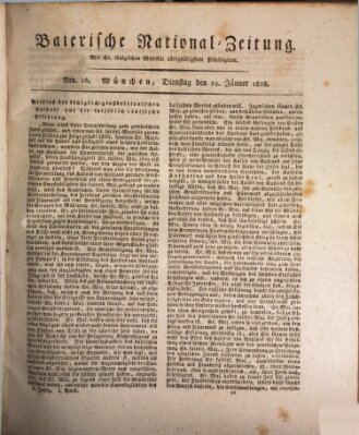 Baierische National-Zeitung Dienstag 19. Januar 1808