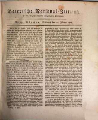 Baierische National-Zeitung Mittwoch 20. Januar 1808