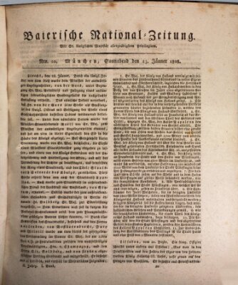 Baierische National-Zeitung Samstag 23. Januar 1808