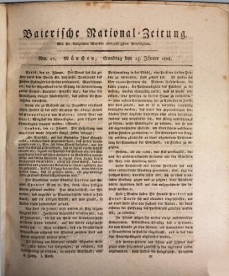 Baierische National-Zeitung Montag 25. Januar 1808