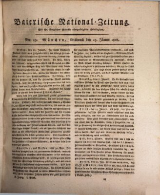 Baierische National-Zeitung Mittwoch 27. Januar 1808