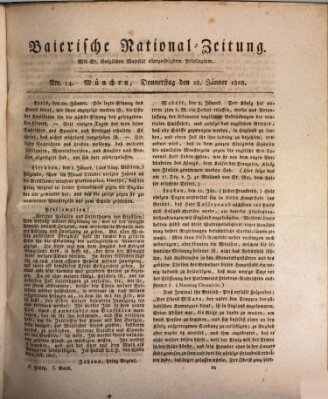 Baierische National-Zeitung Donnerstag 28. Januar 1808