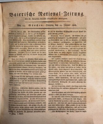 Baierische National-Zeitung Freitag 29. Januar 1808